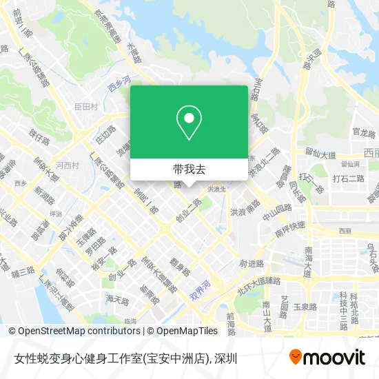 女性蜕变身心健身工作室(宝安中洲店)地图