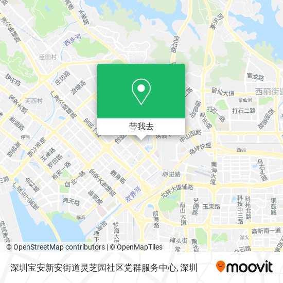深圳宝安新安街道灵芝园社区党群服务中心地图