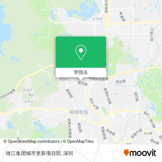 雄江集团城市更新项目部地图