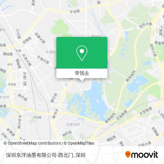 深圳东洋油墨有限公司-西北门地图