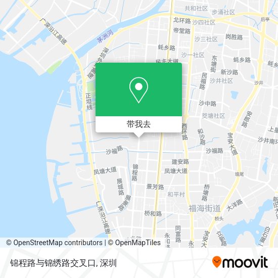 锦程路与锦绣路交叉口地图