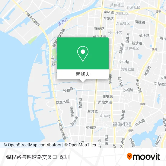 锦程路与锦绣路交叉口地图