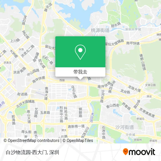 白沙物流园-西大门地图