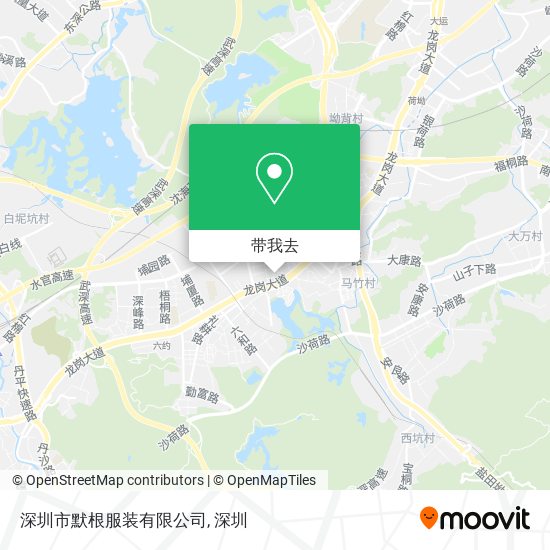 深圳市默根服装有限公司地图