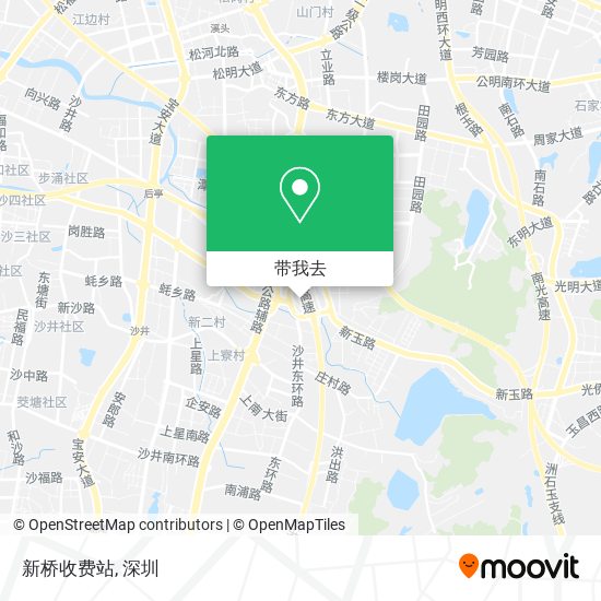 新桥收费站地图