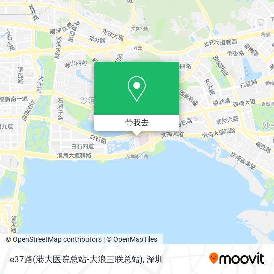 e37路(港大医院总站-大浪三联总站)地图