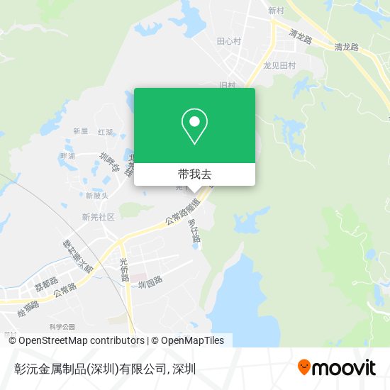彰沅金属制品(深圳)有限公司地图