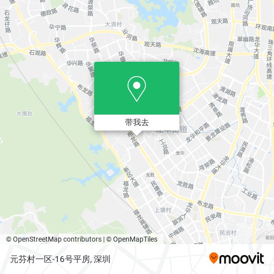 元芬村一区-16号平房地图