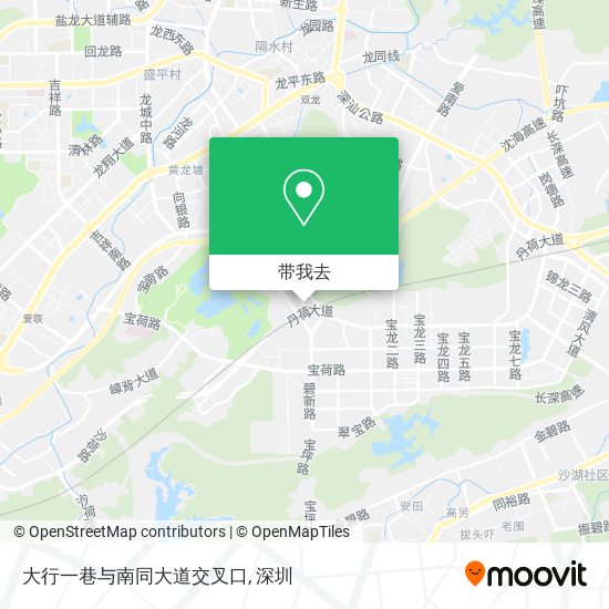大行一巷与南同大道交叉口地图