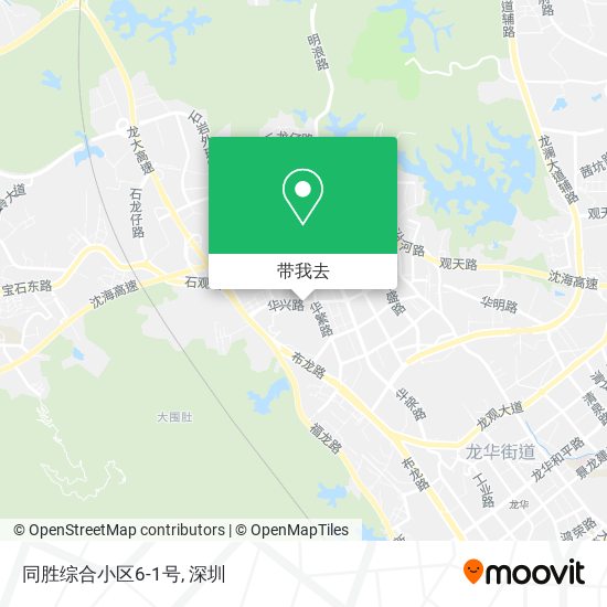 同胜综合小区6-1号地图