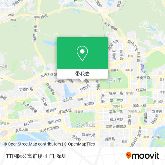 TT国际公寓群楼-正门地图
