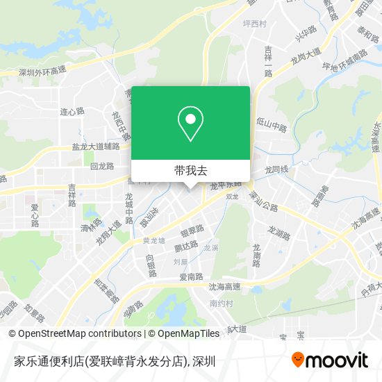 家乐通便利店(爱联嶂背永发分店)地图