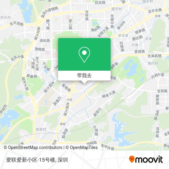 爱联爱新小区-15号楼地图