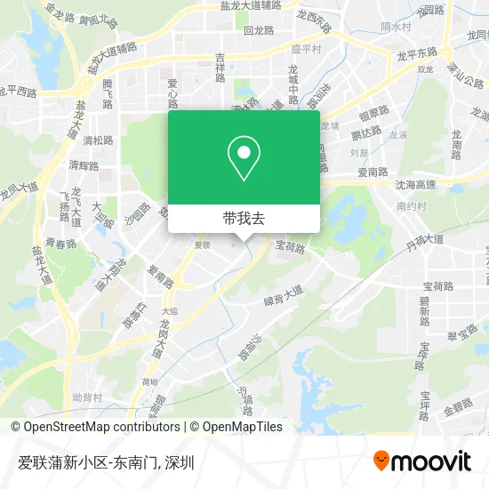爱联蒲新小区-东南门地图