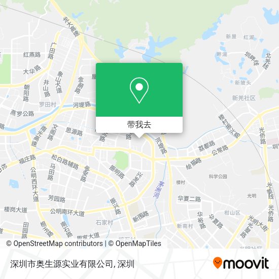 深圳市奥生源实业有限公司地图
