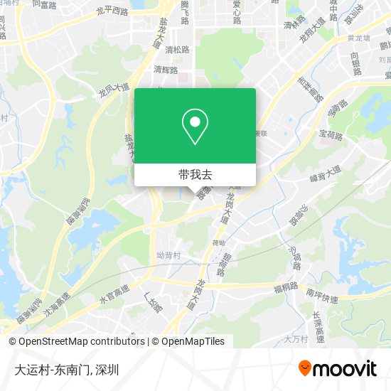 大运村-东南门地图