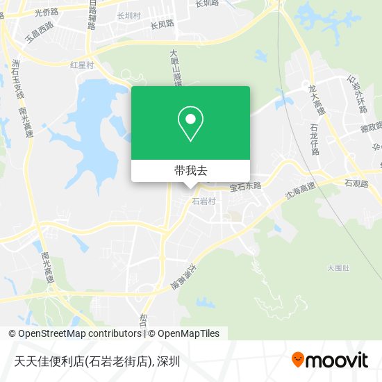 天天佳便利店(石岩老街店)地图