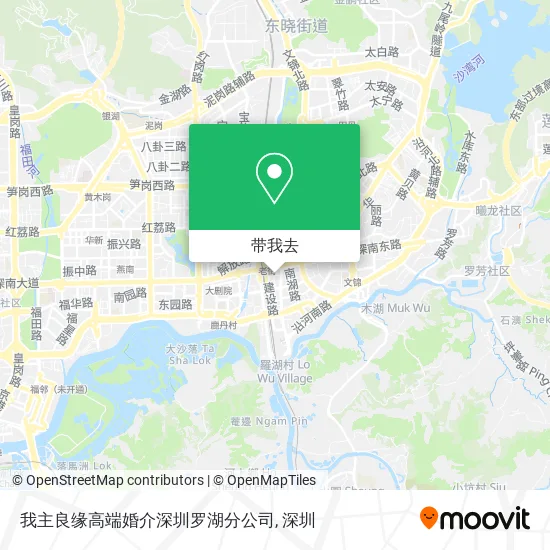 我主良缘高端婚介深圳罗湖分公司地图