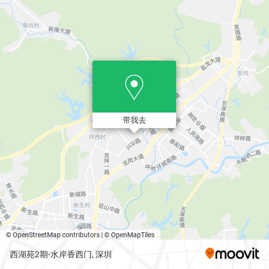 西湖苑2期-水岸香西门地图