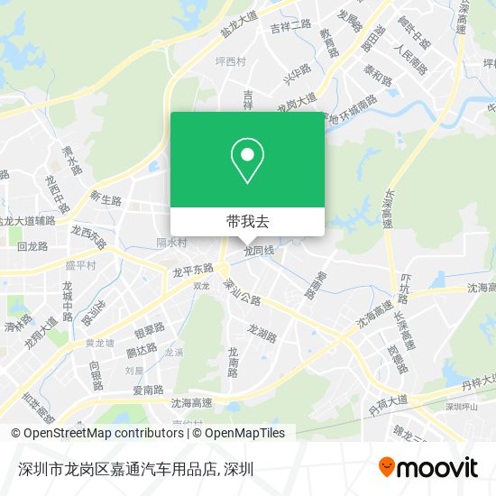 深圳市龙岗区嘉通汽车用品店地图