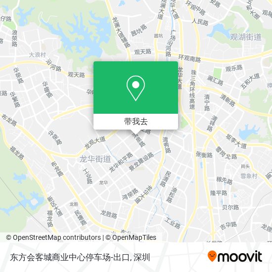 东方会客城商业中心停车场-出口地图