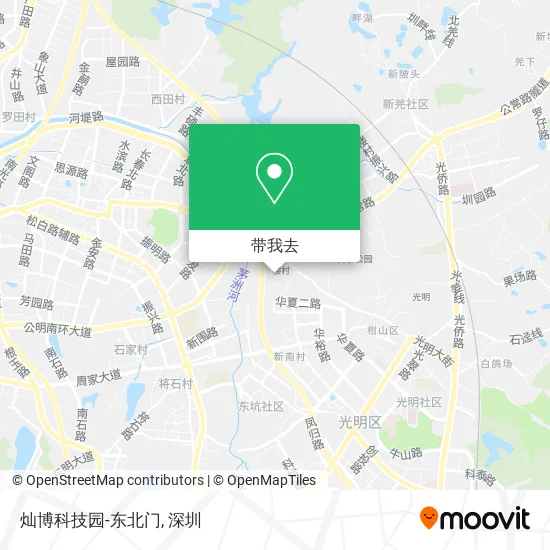 灿博科技园-东北门地图