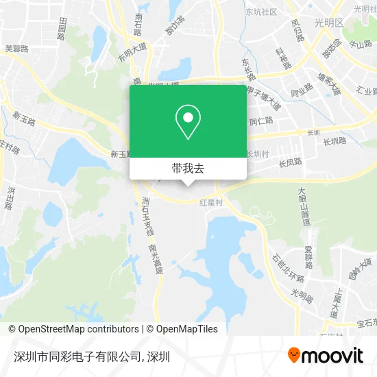 深圳市同彩电子有限公司地图