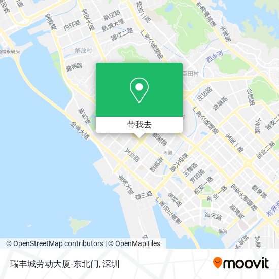 瑞丰城劳动大厦-东北门地图