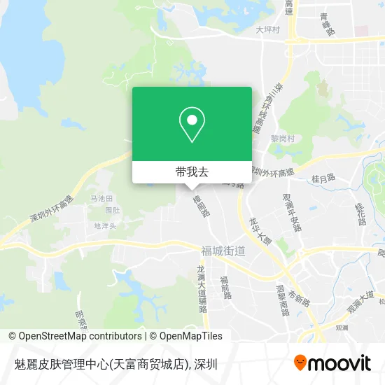 魅麗皮肤管理中心(天富商贸城店)地图