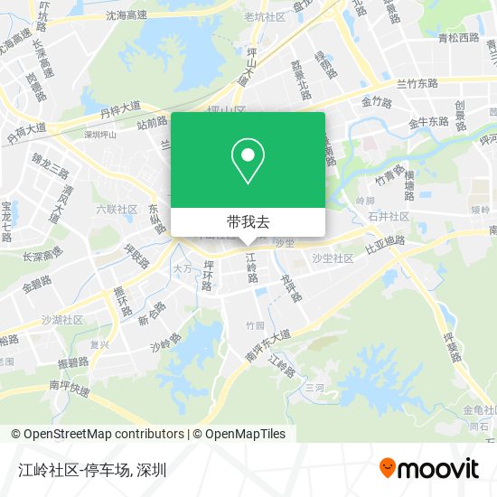 江岭社区-停车场地图