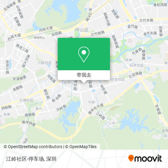 江岭社区-停车场地图