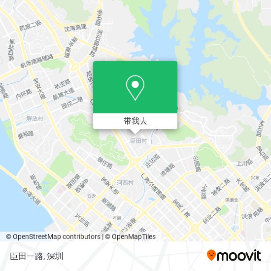 臣田一路地图