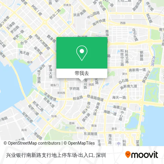 兴业银行南新路支行地上停车场-出入口地图
