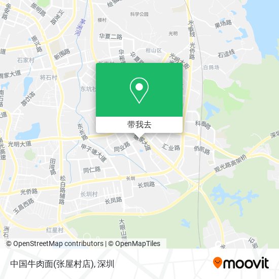 中国牛肉面(张屋村店)地图