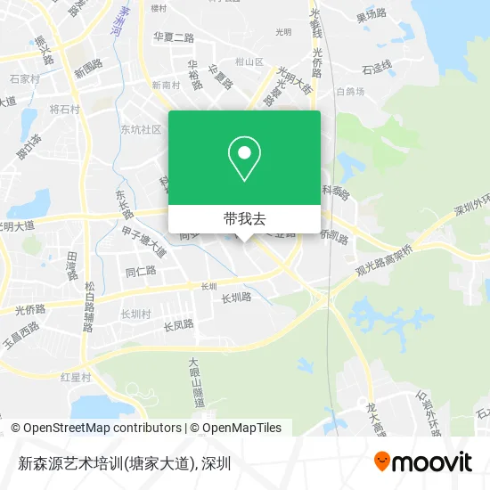 新森源艺术培训(塘家大道)地图