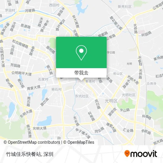 竹城佳乐快餐站地图
