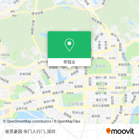 俊景豪园-东门人行门地图