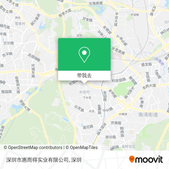 深圳市惠而得实业有限公司地图