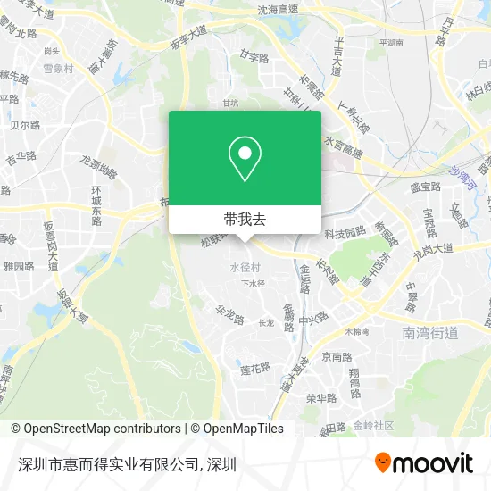 深圳市惠而得实业有限公司地图