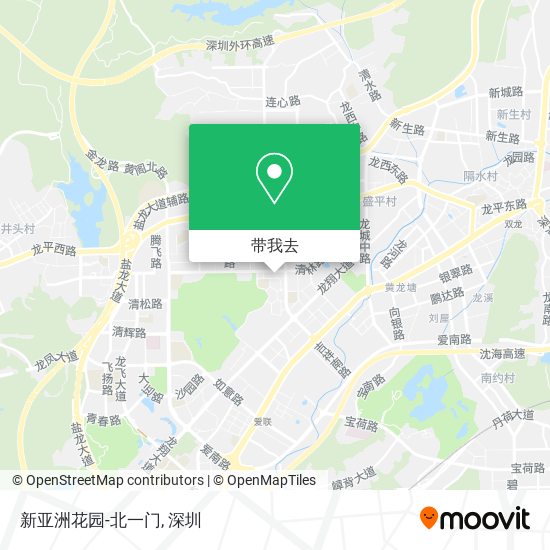 新亚洲花园-北一门地图