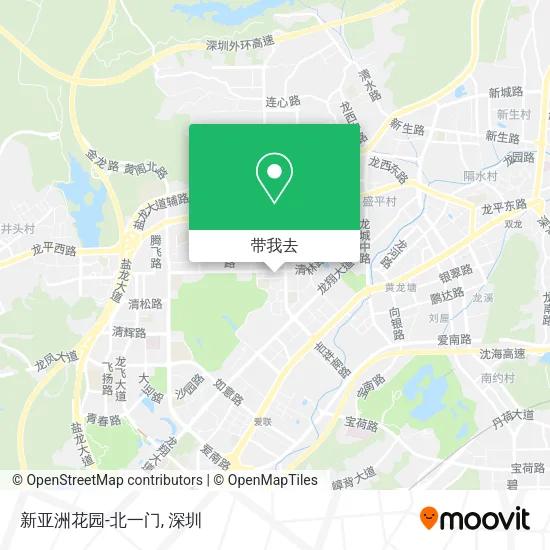 新亚洲花园-北一门地图