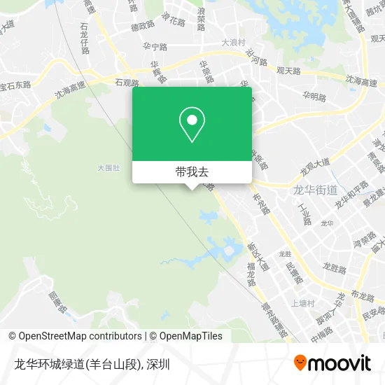 龙华环城绿道(羊台山段)地图