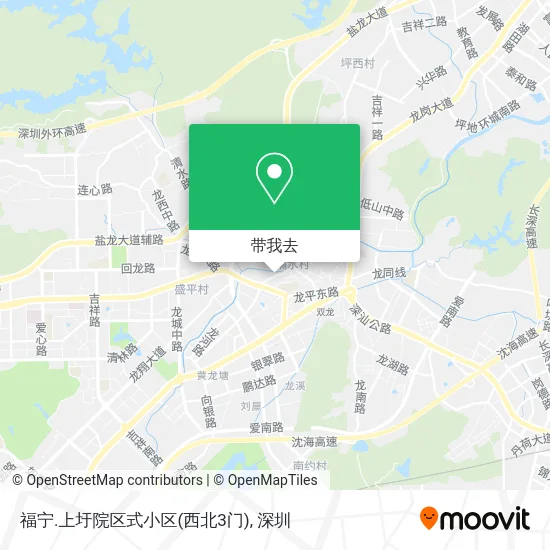 福宁.上圩院区式小区(西北3门)地图