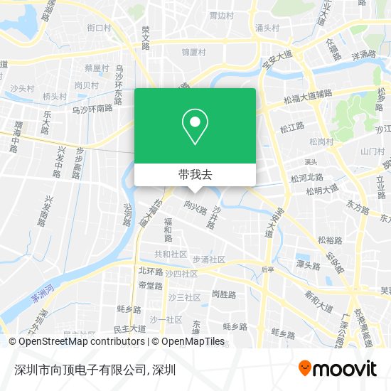 深圳市向顶电子有限公司地图