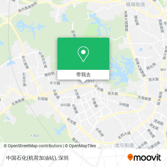 中国石化(机荷加油站)地图