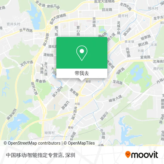 中国移动i智能指定专营店地图