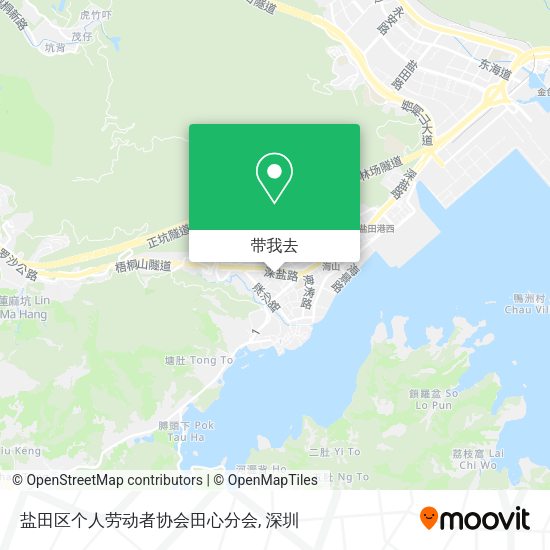 盐田区个人劳动者协会田心分会地图