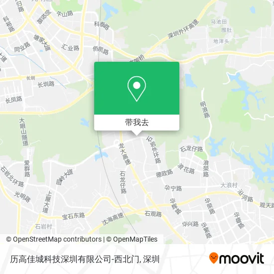 历高佳城科技深圳有限公司-西北门地图