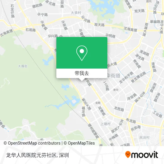 龙华人民医院元芬社区地图