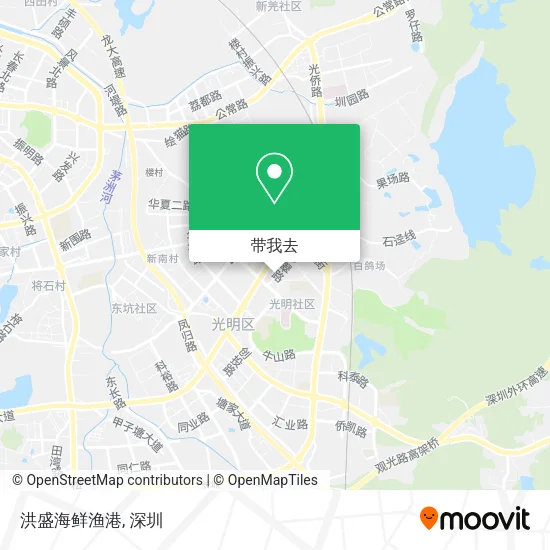 洪盛海鲜渔港地图